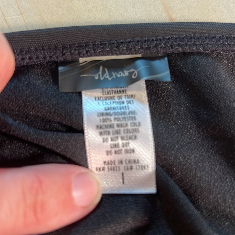 Old Navy Black Halter Bikini Top Sz L - Picture 3 of 4